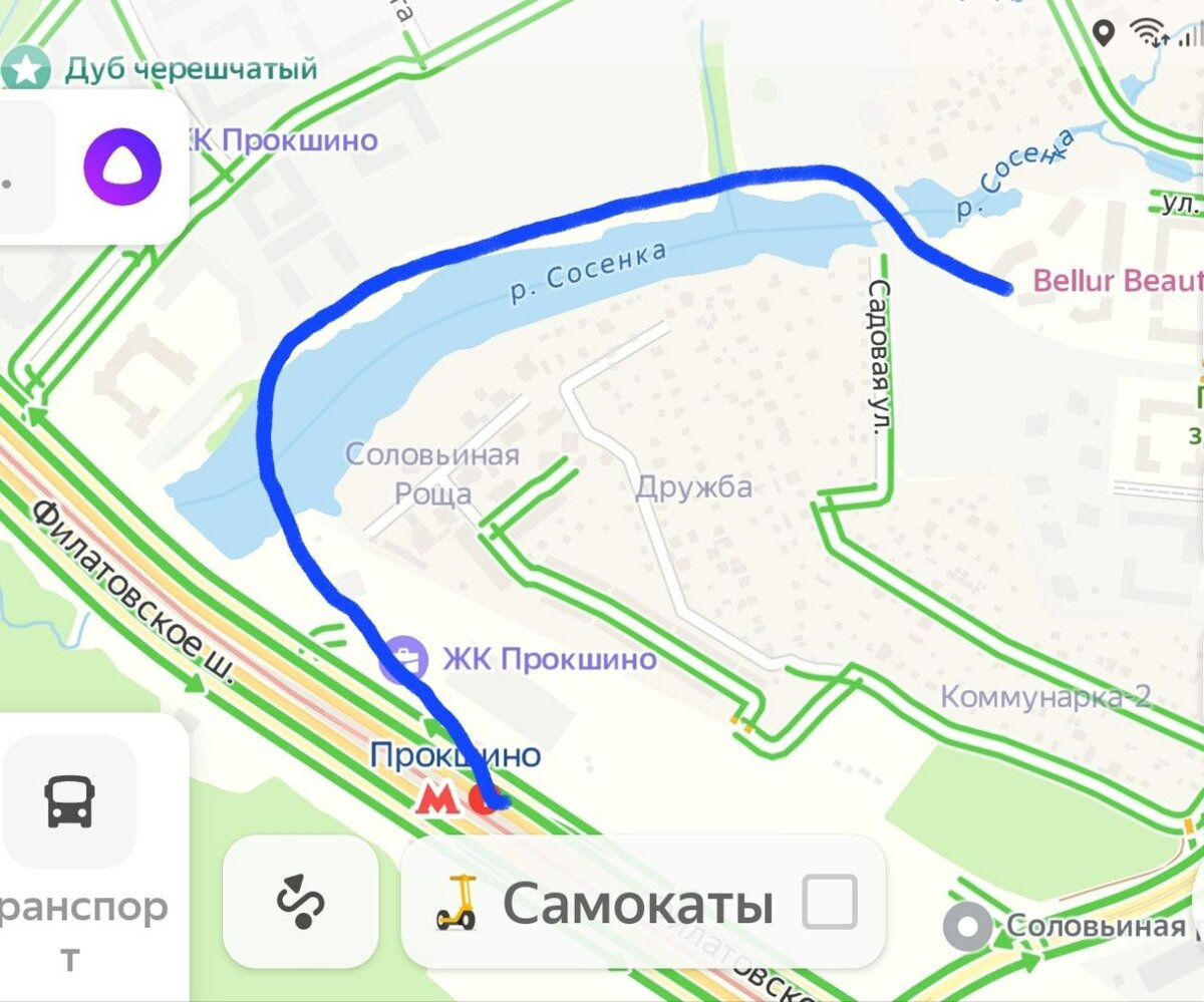 Москва прокшино карта